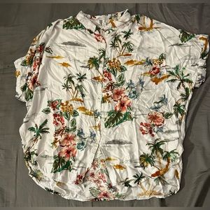 tropical button down shirt